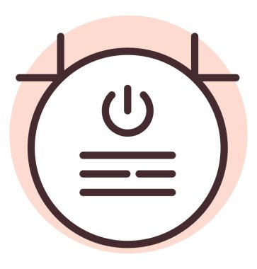 Ev malzemeleri boş temizleyici, illüstrasyon veya simge, beyaz arkaplan üzerindeki vektör.