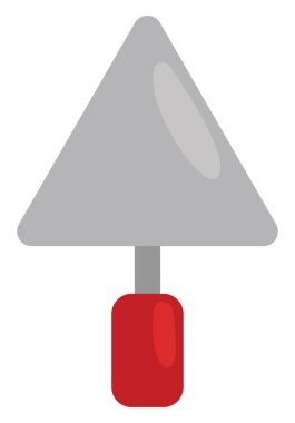 Alet kesici macun bıçağı, illüstrasyon veya simge, beyaz arkaplanda vektör.