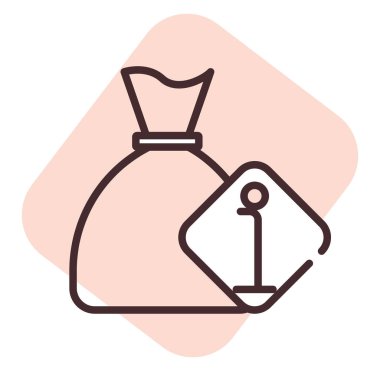 Yatırım bilgileri, illüstrasyon veya simge, beyaz arkaplan üzerindeki vektör.