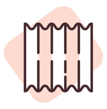 Çatı, illüstrasyon veya simge üretimi, beyaz arkaplan üzerindeki vektör.