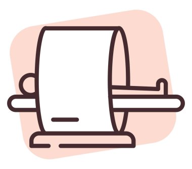 Zihinsel sağlık MR 'ı, illüstrasyon veya simge, beyaz arkaplan üzerindeki vektör.