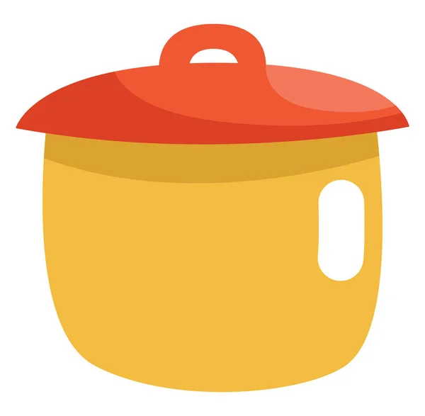 烹饪锅 插图或图标 白色背景上的矢量 — 图库矢量图片