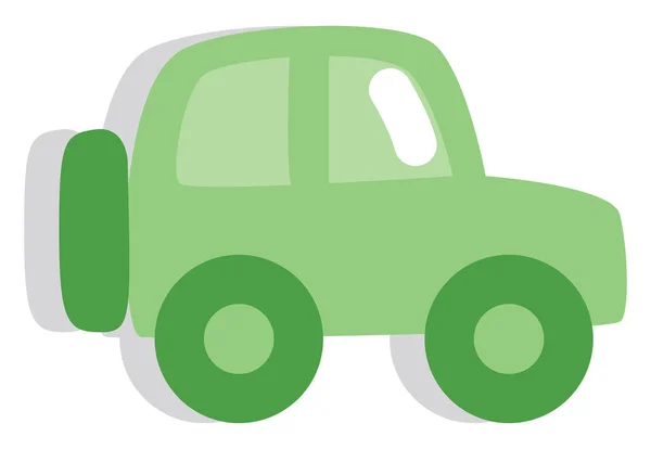 生态车 插图或图标 白色背景上的矢量 — 图库矢量图片