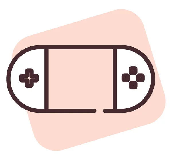 Elektronik Nintendo Switch Illustration Eller Ikon Vektor Vit Bakgrund — Stock vektor