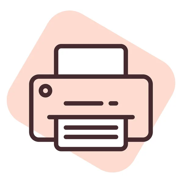 Elektronik Drucker Illustration Oder Symbol Vektor Auf Weißem Hintergrund — Stockvektor