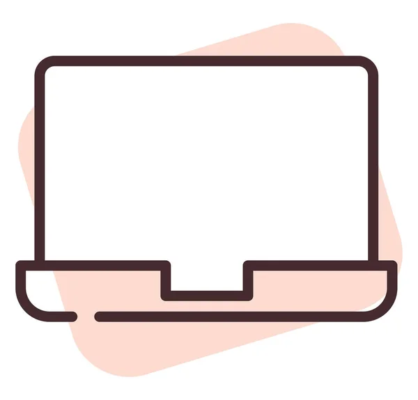 Elektronik Büro Laptop Illustration Oder Symbol Vektor Auf Weißem Hintergrund — Stockvektor