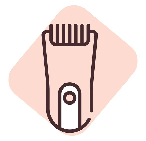 Електроніка Тример Волосся Ілюстрація Або Іконка Вектор Білому Тлі — стоковий вектор