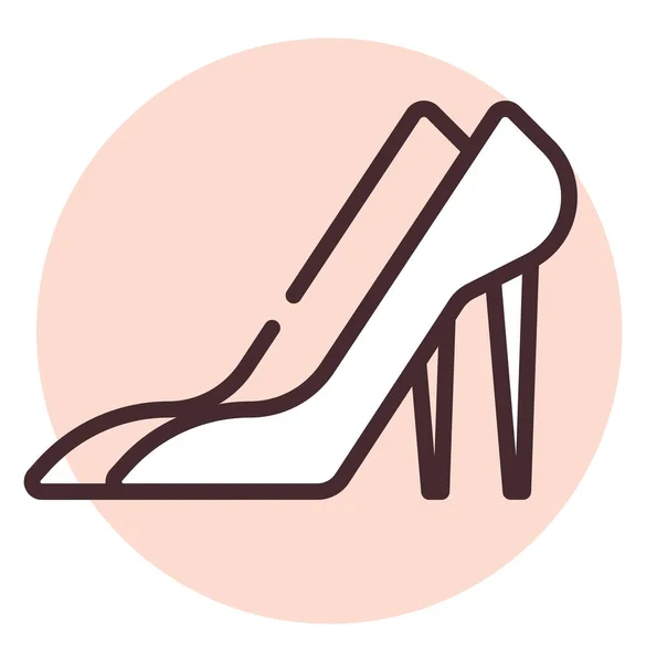 Zapatos Evento Ilustración Icono Vector Sobre Fondo Blanco — Vector de stock