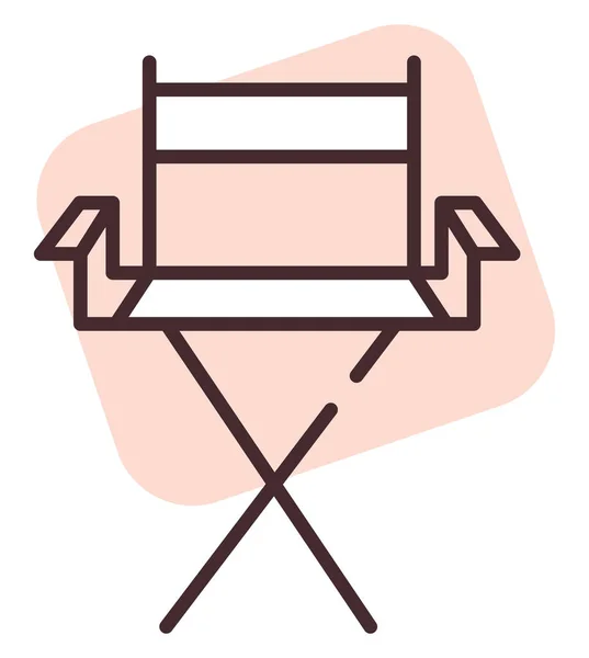 家具の庭の椅子 イラストやアイコン 白い背景のベクトル — ストックベクタ