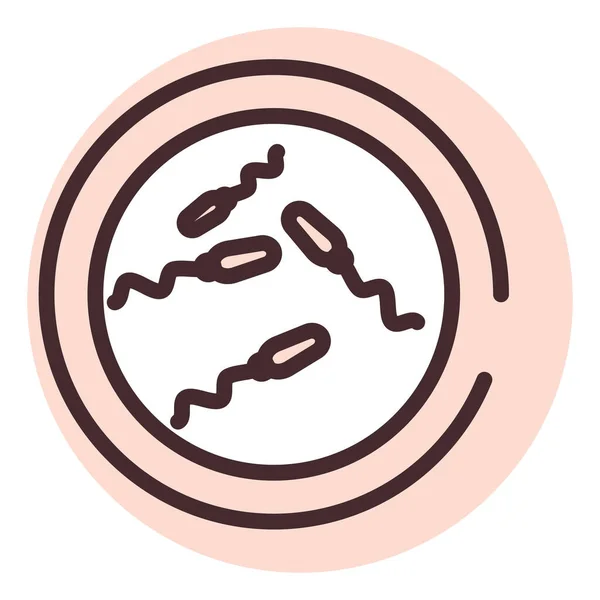 Salute Spermograma Illustrazione Icona Vettore Sfondo Bianco — Vettoriale Stock