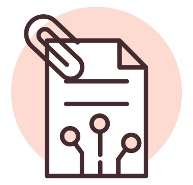 NFT Sertifikası, illüstrasyon veya simge, beyaz arkaplan üzerindeki vektör.