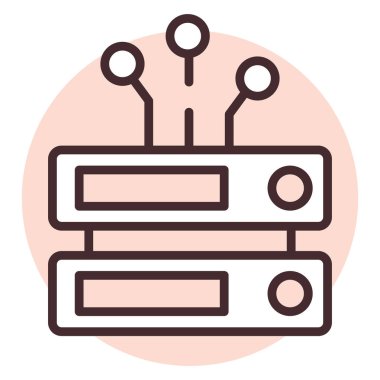 NFT Verisi, illüstrasyon veya simge, beyaz arkaplan üzerindeki vektör.