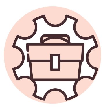 Takım çalışması büyümesi, illüstrasyon veya simge, beyaz arkaplan üzerindeki vektör.