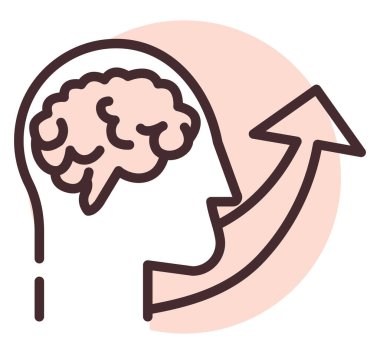 Takım çalışması büyümesi, illüstrasyon veya simge, beyaz arkaplan üzerindeki vektör.