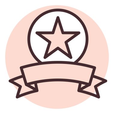 Takım çalışması ödülü, illüstrasyon veya simge, beyaz arkaplan üzerinde vektör.