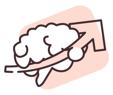 Takım çalışması büyümesi, illüstrasyon veya simge, beyaz arkaplan üzerindeki vektör.