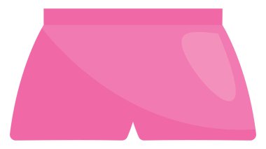 Tatil şortları, illüstrasyon veya simge, beyaz arkaplan üzerindeki vektör.