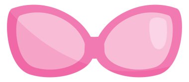 Tatil gözlüğü, illüstrasyon veya simge, beyaz arkaplan üzerindeki vektör.