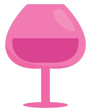 Tatil şarabı, illüstrasyon veya simge, beyaz arkaplanda vektör.