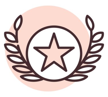 Halk iş ödülleri, illüstrasyon veya simge, beyaz arkaplan üzerindeki vektör.