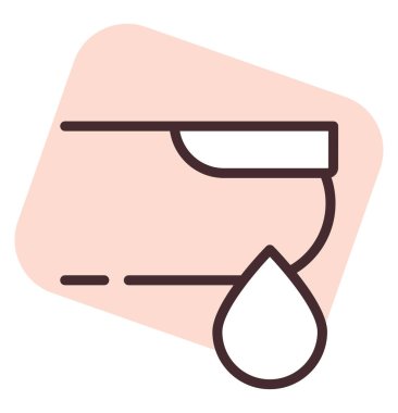 Hamilelik sağlığı kanı, illüstrasyon veya simge, beyaz arkaplan üzerindeki vektör.