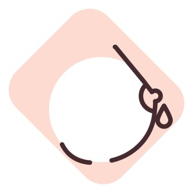 Hamilelik emzirme, illüstrasyon veya simge, beyaz arkaplan üzerindeki vektör.