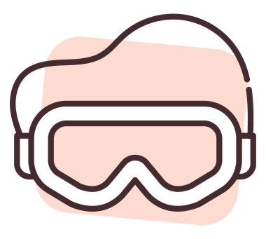 Temizlik maskesi, illüstrasyon veya simge, beyaz arkaplan üzerindeki vektör.