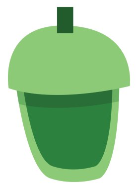 Vejetaryen suyu, illüstrasyon veya simge, beyaz arkaplanda vektör.