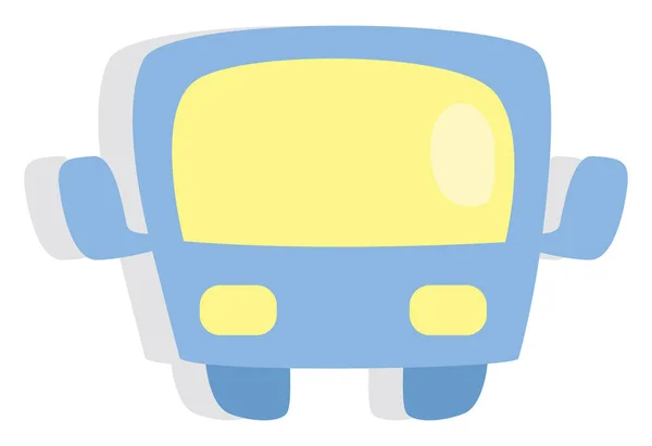 Autobús Escolar Ilustración Icono Vector Sobre Fondo Blanco — Vector de stock
