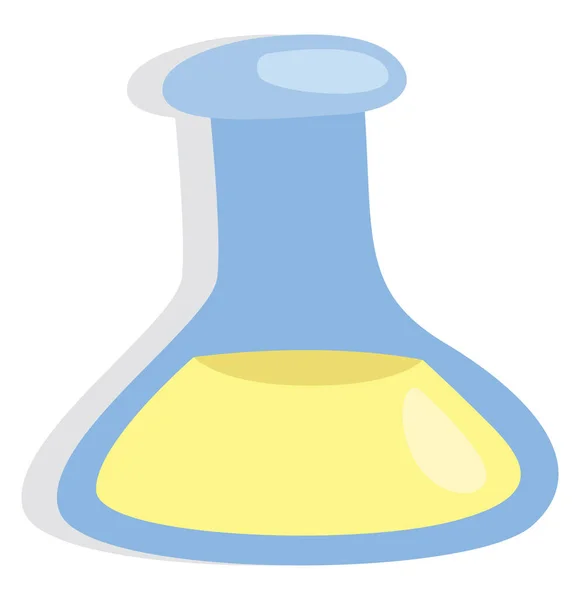 School Chemistry Illustration Icon Vector White Background — Stock Vector