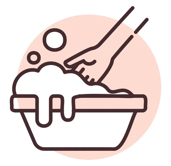 Reinigungswäsche Illustration Oder Symbol Vektor Auf Weißem Hintergrund — Stockvektor