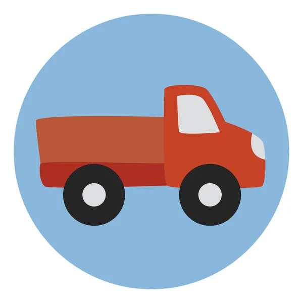 Camion Vita Rurale Illustrazione Icona Vettore Sfondo Bianco — Vettoriale Stock