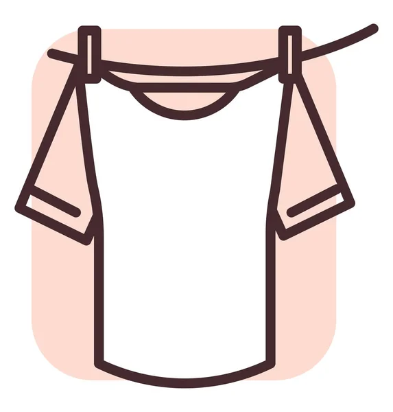 白色背景下的卫生洗衣 插图或图标 — 图库矢量图片