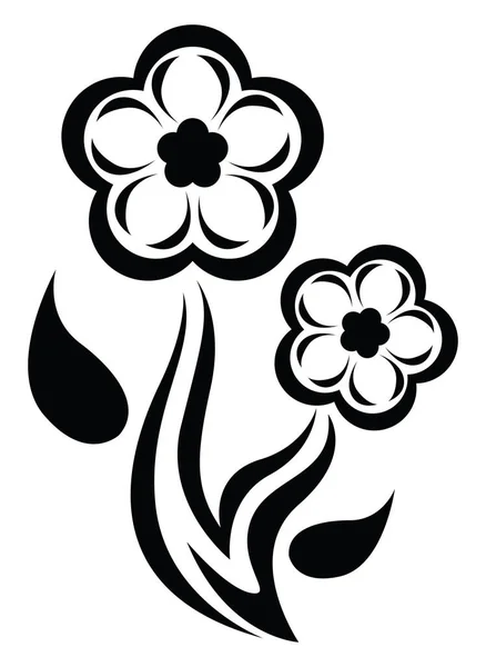 花纹身 纹身插图 白色背景上的载体 — 图库矢量图片