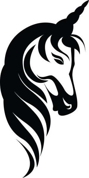 Paarden Hoofd Tatoeage Tatoeage Illustratie Vector Een Witte Achtergrond — Stockvector