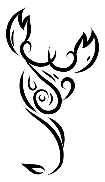 Tatouage Scorpion Illustration Vecteur Sur Fond Blanc — Image vectorielle