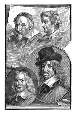 Frans Hals, Wenzel Coebergher, Lucas van Uden ve Wybrand de Geest 'in portreleri, Jacob Houbraken, 1718