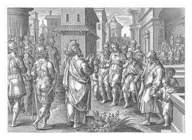 Paul, Roma 'da İsa' nın Doktrini 'ni ilan eden Claes Jansz. Visscher, Philips Galle 'den sonra, Adriaen Collaert' ten sonra, 1643-1646 Havari Paul, Roma 'da İsa' nın öğretisini anlatıyor..