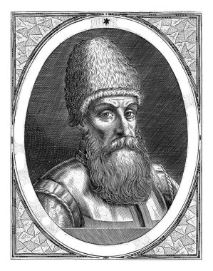 Simeon van Georgien 'in portresi, Dominicus Custos, 1600 - 1604, eski oyma..