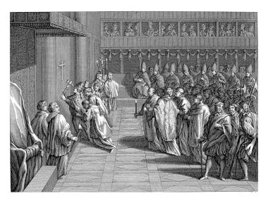 Papa, Kutlama Yılı 'nda Kutsal Kapı' yı açar Caspar Jacobsz. Philip, 1752 - 1789 Papa, Kutsal Kapı 'yı Jübile' de açar ve gümüş bir çekiçle üç kez kapıyı çalar..