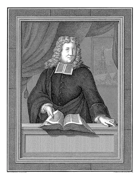 Retrato Cornelius Van Rhijn Caspar Jacobsz Philips Depois Frans Van — Fotografia de Stock