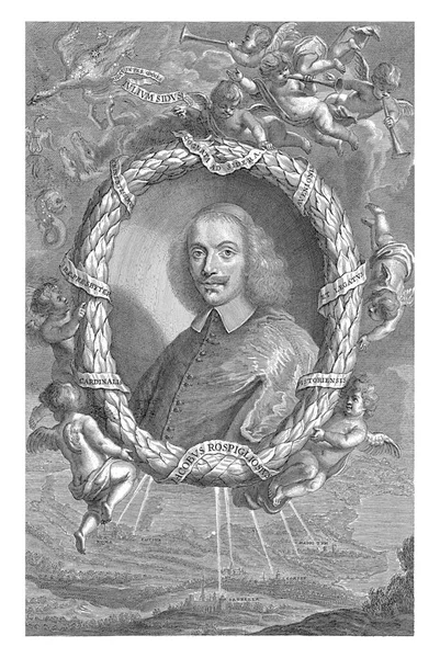 Portrait Cardinal Giacomo Rospigliosi Richard Collin 1668 1697 Bust Cardinal — Stock Photo, Image