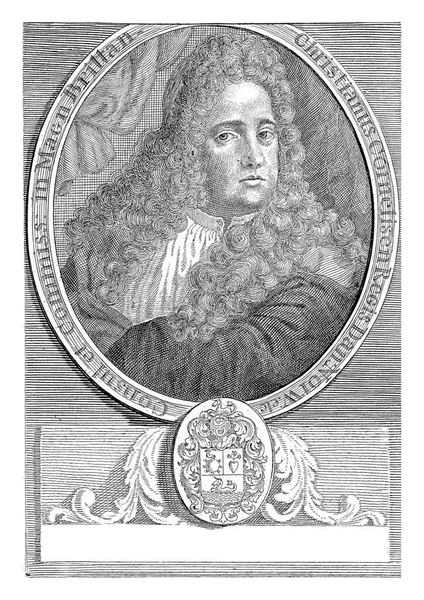 Portrait Christianus Cornelisen Aernout Naghtegael 1668 1725 Bust Christianus Cornelisen — Stock Photo, Image