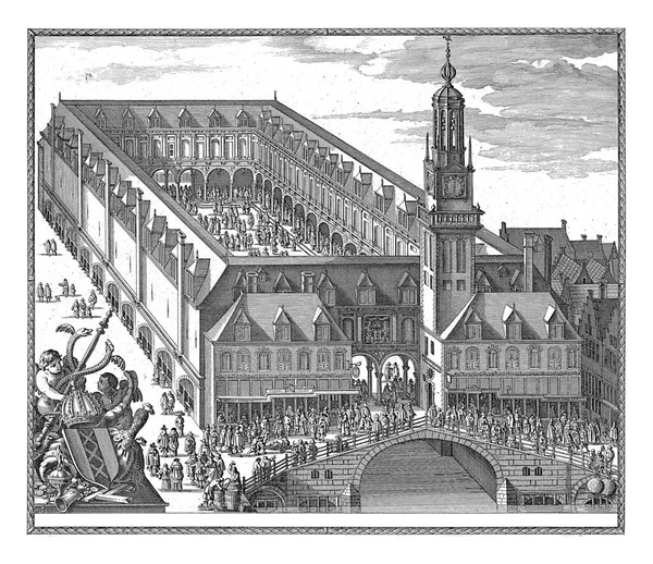 Hendrik Keyser 1668 Den Önce Amsterdam Daki Menkul Kıymetler Borsası — Stok fotoğraf