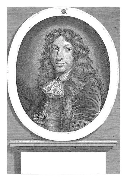 Potret Peder Schumacher Count Griffenfeld Coenraet Waumans 1675 Potret Peder — Stok Foto