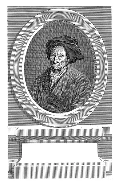 Portret Van Bernard Bovier Fontenelle Francois Robert Ingouf Guillaume Voiriot — Stock Photo, Image