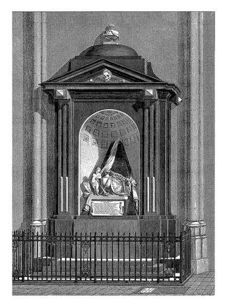 Tomb Hugo Groot Died 1645 Johan Van Der Spruyt Hermanus — Stock Photo, Image