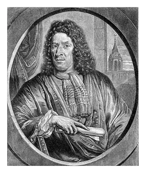 Portrait Dirk Scholl Thomas Van Der Wilt 1699 Dirk Scholl — Stock Photo, Image