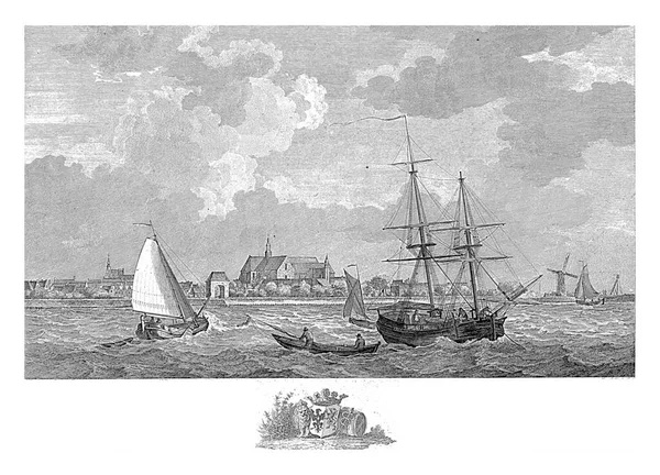 View Harbor Brouwershaven Mathias Sallieth Gerrit Groenewegen 1764 1787 View — Stock Photo, Image