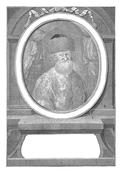 Pinhas 이후의 크리스티안 프리드리히 프리츠슈 아리브 폴로누스의 초상화 아리브 폴로누스의 — 스톡 사진